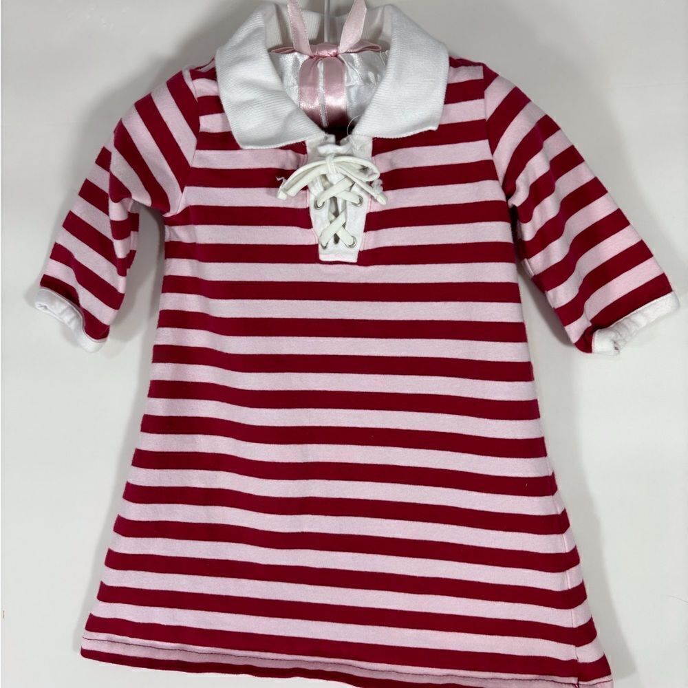 Striped Long Sleeve Tee Dress 6 - 12 month